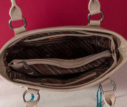 Montana West Aztec Concealed Carry Tote - Tan