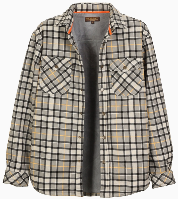 Checkered Flannel Shirt Jacket