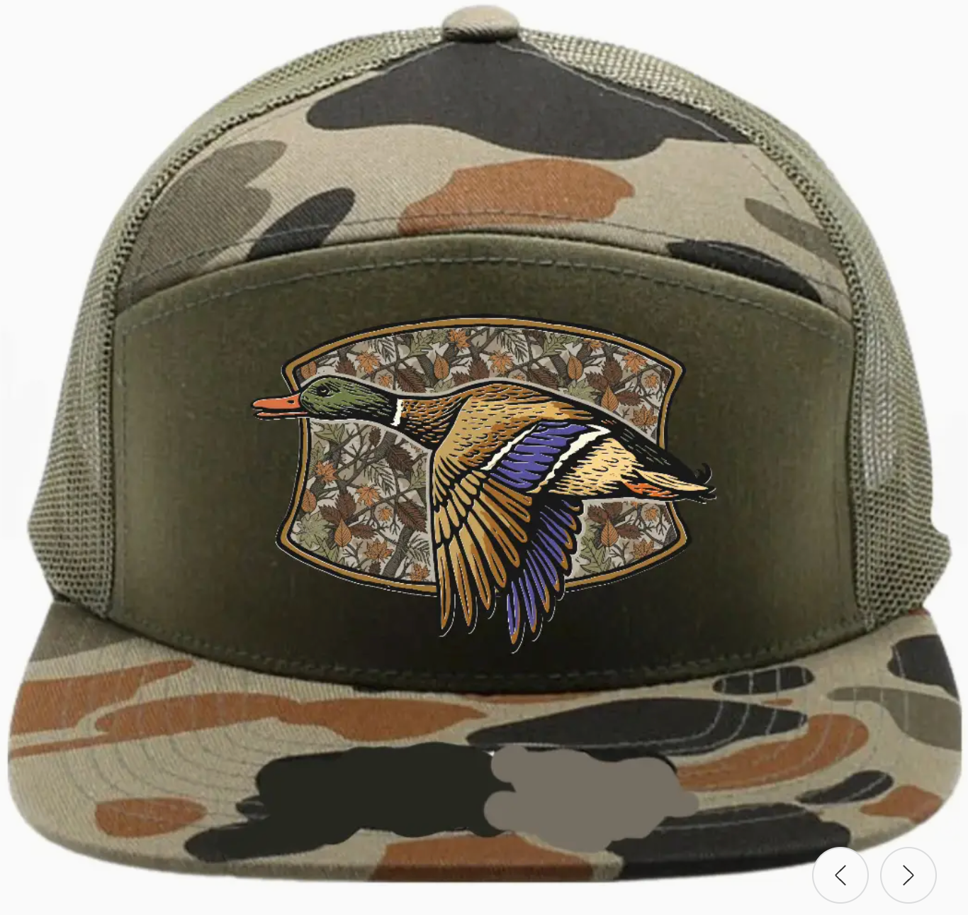 Adult 7 Panel Camo Hat