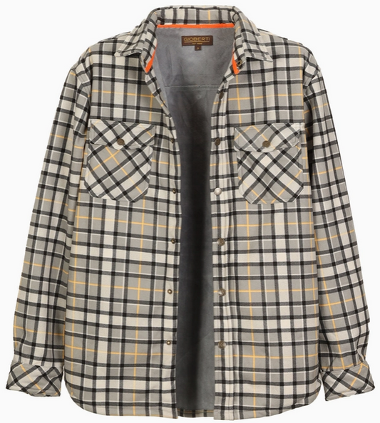 Checkered Flannel Shirt Jacket