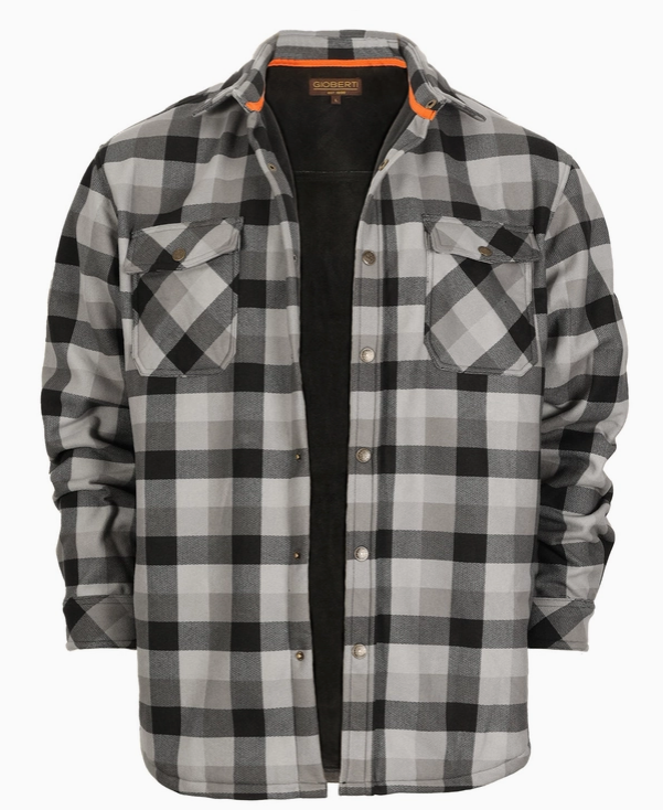 Checkered Flannel Shirt Jacket