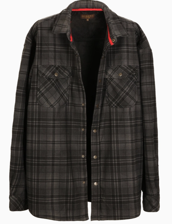 Checkered Flannel Shirt Jacket