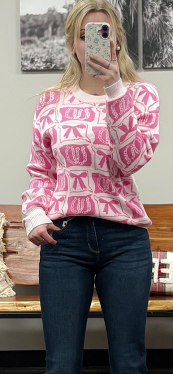 Western Patterned Sweater