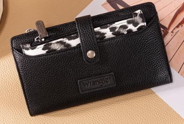 Wrangler Leopard Wallet Wristlet Set